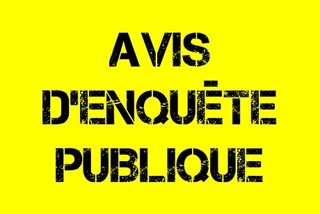 Avis d'enquête publique