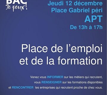 Affiche place de l'emploi Apt - vignette